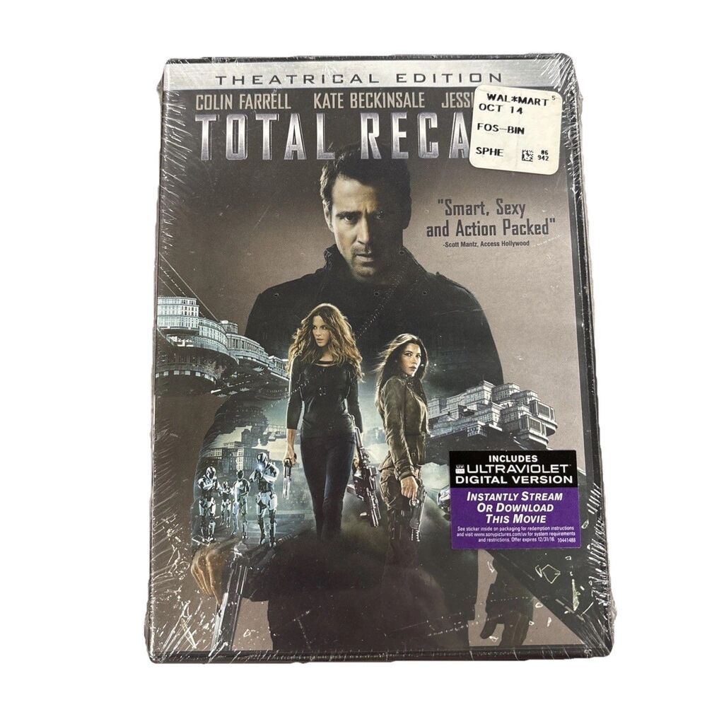 NIP Total Recall (DVD, 2012, Includes Digital Copy UltraViolet) Theatrical Ed.